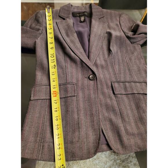 Apostrophe Women's Gray Polyester Single Breasted Blazer & Pant 2 Piece Suit 4 - Picture 11 of 11